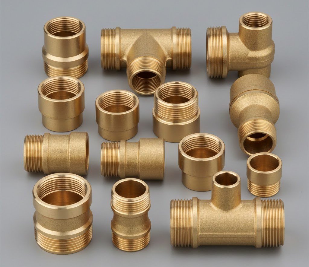 Brass Plumbing Elbows and Tees